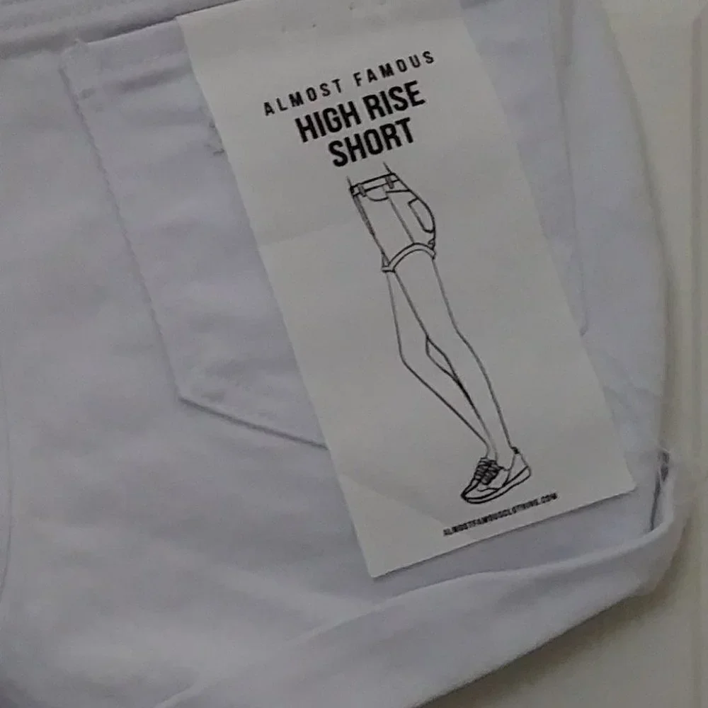 Almost Famous Distress Shorts Size 3 White - Picture 14 of 14